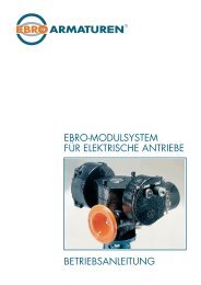 ebro-modulsystem für elektrische antriebe - EBRO ARMATUREN