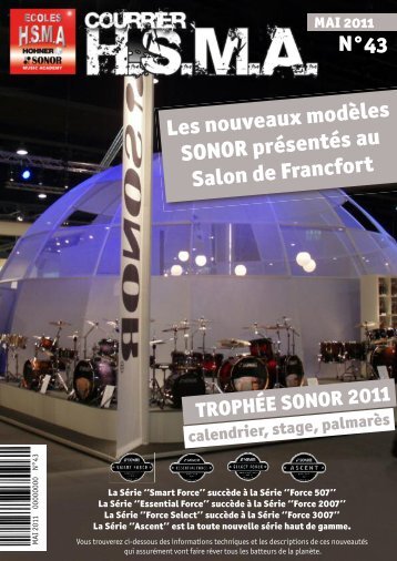 Lesnouveauxmodèles SONOR présentésau SalondeFrancfort - HSMA