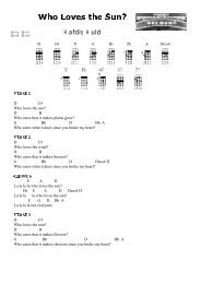 Hafdis Huld – Who Loves the Sun? (Chords)(PDF - Ukulele Hunt