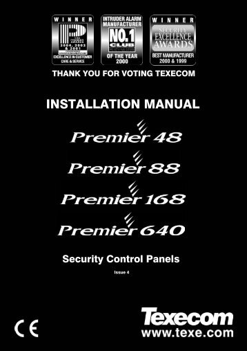 Premier 48, 88, 168 & 640 Installation Manual - PVK