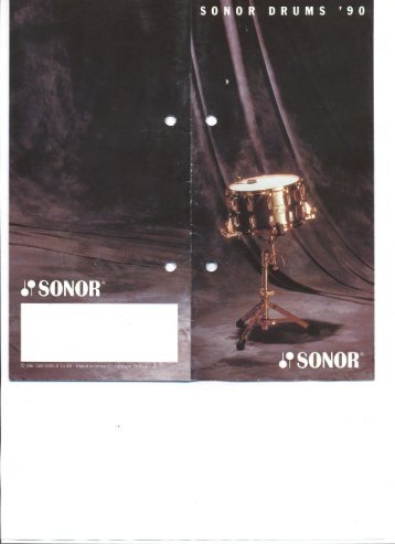 1990 Drums catalog english - Sonor