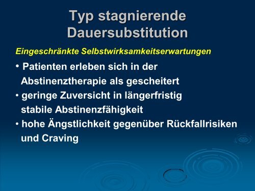 Substitution und Drogenfreiheit (Dr. Manfred Nowak ... - Ludwigsmühle