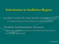 Substitution in ländlicher Region