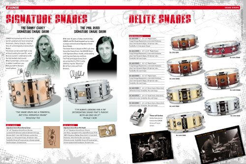 signature snares delite snares The Sonormuseum