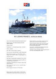 RV LUDWIG PRANDTL, technical details - RF Forschungsschiffahrt ...