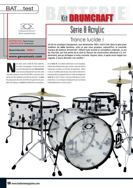 Serie 8 Acrylic - DrumCraft