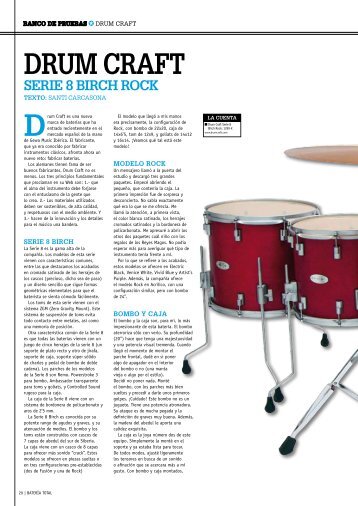 drum craft serie 8 birch rock