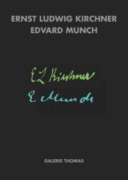 ERNST LUDWIG KIRCHNER EDVARD MUNCH - Galerie Thomas