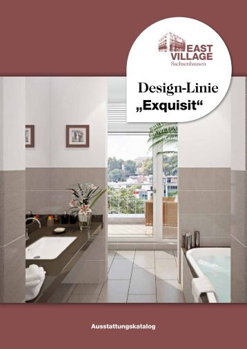 Design-Linie Exquisit Broschüre - Home « East Village