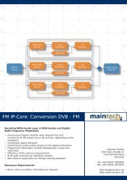 Leaflet FM IP-Core.pdf - Maintech.de