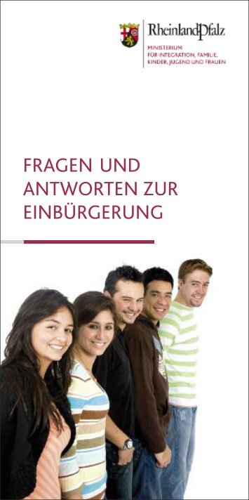 Fragen und Antworten zur Einbürgerung - einbuergerung.rlp.de ...