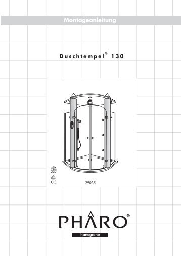 Montageanleitung Duschtempel 130 - Hansgrohe