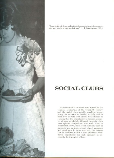 Next Section - Harding University Social Club Scrapbooks