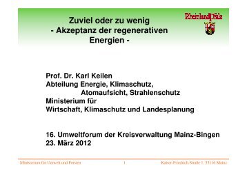 Prof. Dr. Karl Keilen - Landkreis Mainz-Bingen