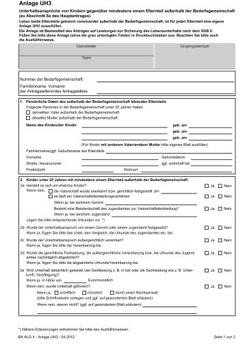 Alg II - Anlage UH3