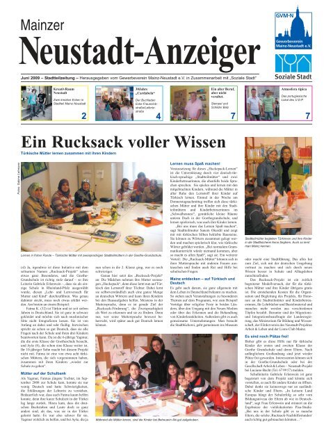 Ein Rucksack voller Wissen - Mainz-Neustadt.de