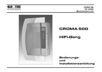 Bedienungsanleitung CROMA 500 Deutsch_151105.pdf - Grothe