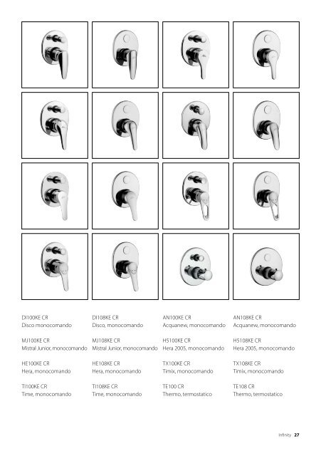 scarica la brochure del depliant infinity