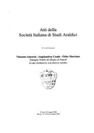 famiglie nobili del regno di napoli - Centro Studi Archeologici di ...