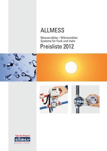 ALLMESS Preisliste 2012 - Allmess GmbH
