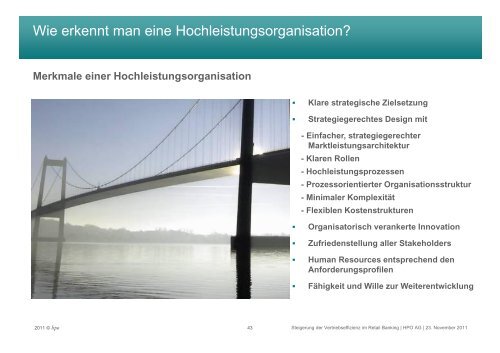 2011-11-23 Steigerung der Vertriebseffizienz im Retail Banking - HPO