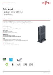 Data Sheet Fujitsu FUTRO A300 Thin Client