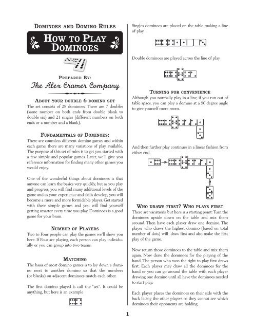 dominoes game rules