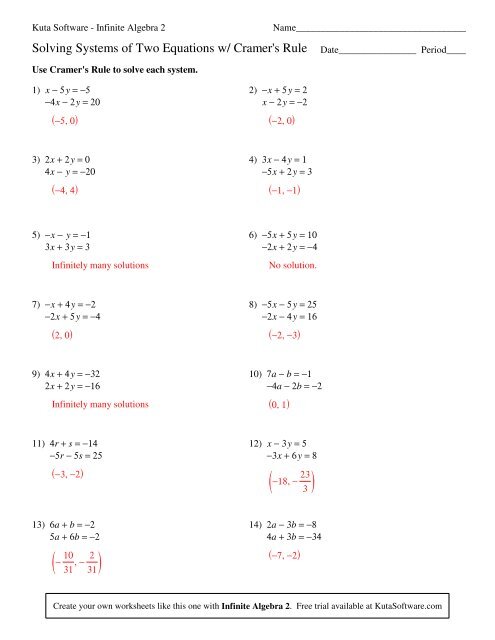 solving equations algebra 1 kuta