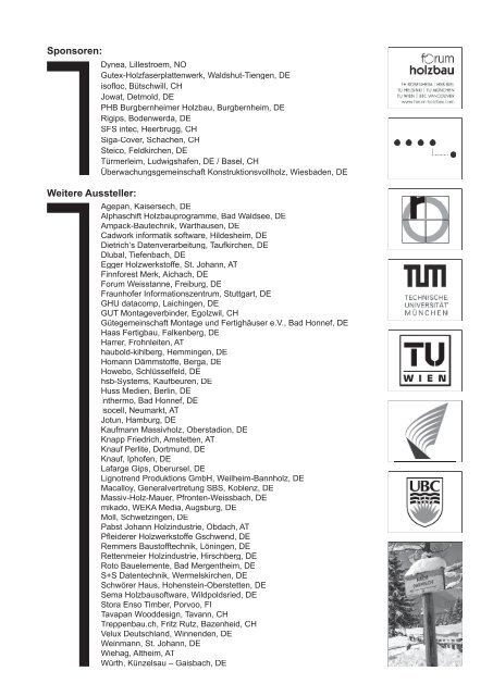 HOLZBAU Aus der Praxis - Hochschule für Architektur, Holz und ...