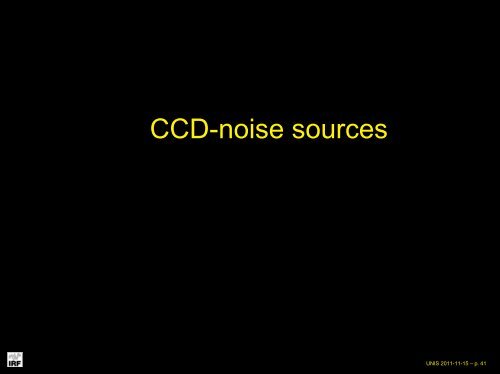 Basic radiometry and SNR eq. for CCD, ICCD - UNIS