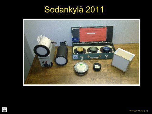 Basic radiometry and SNR eq. for CCD, ICCD - UNIS