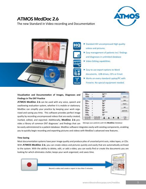 ATMOS MedDoc 2.6 - Videostroboscopy.com