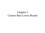 Chapter 3 Cramer-Rao Lower Bound