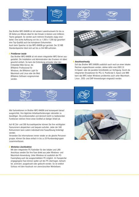 PDF-Datenblatt: Brother MFC-8460N