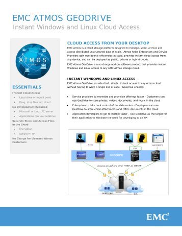 EMC ATMOS GEODRIVE