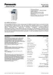 PDF-Datenblatt: Panasonic Workio DP-3030