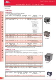 SIEMENS-LANDIS / SERIE FUEL ...