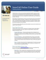 InterCall Online User Guide