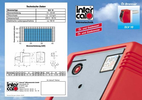 PDF-Prospekt SLV 10 - bei WR-oeltechnik GmbH & Co.KG