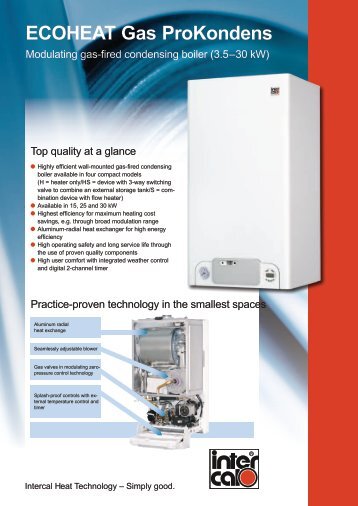 ECOHEAT Gas ProKondens - Intercal