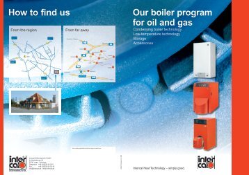 Our boiler program for oil and gas How to find us - Intercal