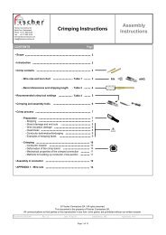 Crimping Instructions Assembly Instructions - Fischer Connectors