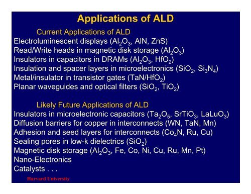 Atomic Layer Deposition (ALD): An Enabler for Nanoscience and ...