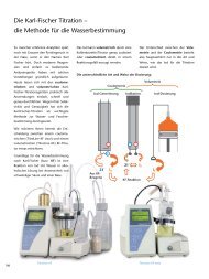 Die Karl-Fischer Titration – die Methode für die ... - SI Analytics