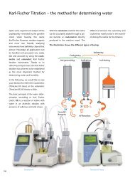 Karl-Fischer Titration – the method for determining water - SI Analytics