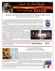 District ROAR Jan. 2013 - Armada Area Schools