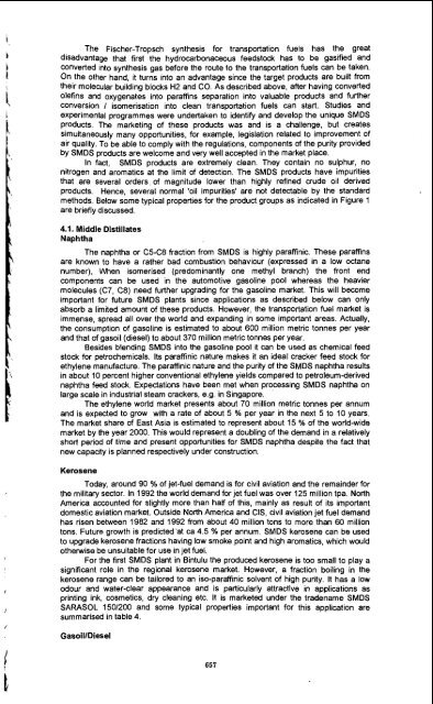 SHELL MIDDLE DISTILLATE SYNTHESIS: FISCHER-TROPSCH ...