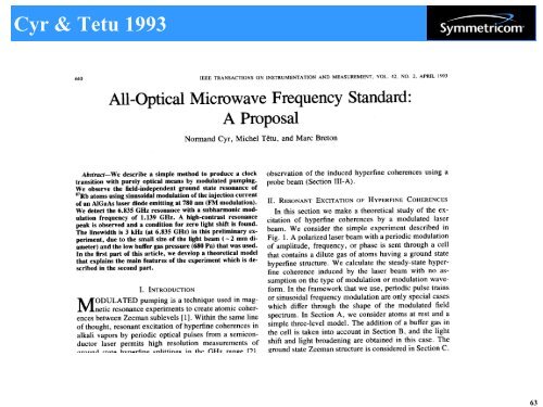 Introduction to Atomic Frequency Standards - 2011 Joint Conference ...