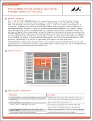 ARMADA 1500/88DE3100 SoC Product Brief - Marvell