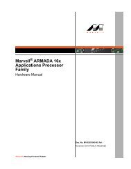 Marvell ARMADA 16x Applications Processor Family